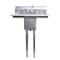 Amgood Stainless Steel 1 Compartment Utility Sink with 10 in. Left and Right Drainboards and Faucet SINK 101410-10LR - FAUCET - alternate 4